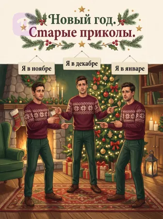 Новогодний круговорот стресса