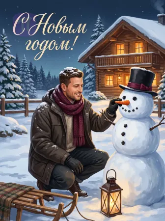 Зимние забавы у дома