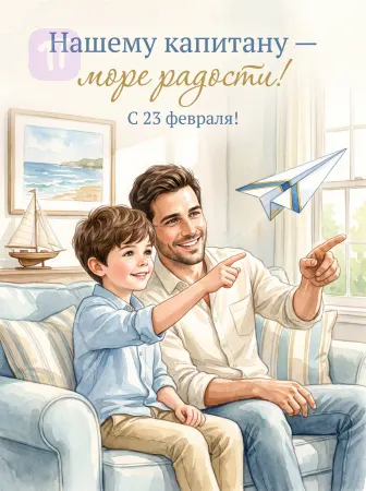 Папа и бумажный самолетик