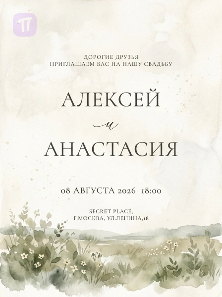 Нежность в акварели