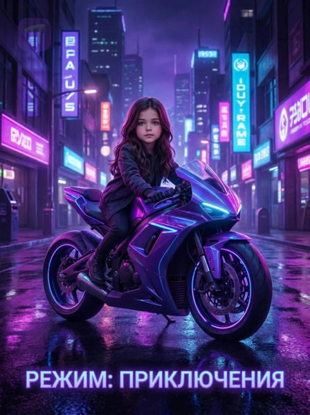 Юная кибер-гонщица