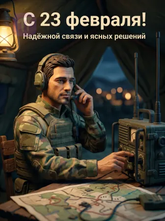 Связист на ночном дежурстве